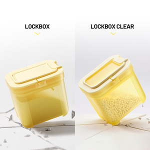 Caja dispensadora de leche en polvo para bebé, fórmula de plástico de gran capacidad, contenedor de almacenamiento de <span class=keywords><strong>cereales</strong></span> y harina con cuchara - Product Image 4