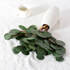 Feuilles d'eucalyptus artificielles Flower Delight, 45 cm, PVC, décoration intérieure, accessoires de mariage - Product Image 2