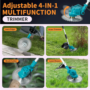 DIY Industrial Brushless Lawn Mower Cordless Edger <b>Battery</b> Grass Cutter <b>24V</b> 500W Telescopic Handle GT4007 High Capacity <b>Battery</b> - Product Image 5