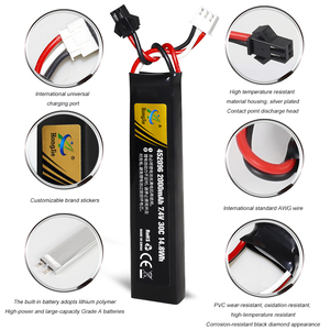 Fabbrica 452096 7.4V 2000mAh drone ai polimeri di litio celle agli ioni di litio a batteria <span class=keywords><strong>eva</strong></span> soft bullet toy gun - Product Image 5