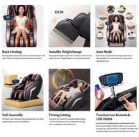Produits tendance 2025 Nouveautés Fauteuil de massage robotisé de luxe à gravité zéro pour le corps entier en cuir PU AI