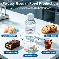 Sorbitol liquide de qualité alimentaire 70 % en gros, solution de sorbitol, édulcorant, humectant pour l'alimentation, la confiserie, la boulangerie, matière première