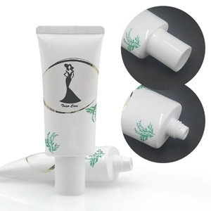 Customized 50ml Plastic Cosmetic Tubes Flat Oval Soft Tube Empty Packaging For Sunblock <b>Sunscreen</b> Cream Tube Cosmetic Pack - Product Image 4