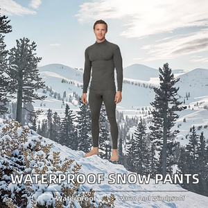 Snowboard Pants Women's Men Loose Large 100% Polyester <b>Waterproof</b> Warm Windproof Breathable Outdoor Professional - Product Image 2