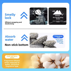 Lettiera per gatti in Bentonite di grande capacità con lettiera per gatti in Bentonite senza polvere e facile da pulire - Product Image 6