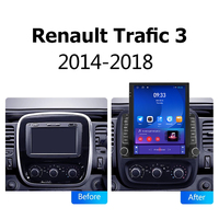 Écran vertical Tesla 9,7 pouces, autoradio Android Auto pour Renault Trafic 3 2014-2021, pour Opel Vivaro B 2014-2018, Car-play GPS 2din
