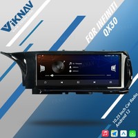 Autoradio GPS Android Viknav 128 Go pour Infiniti QX30 2015-2018 avec CarPlay sans fil, écran tactile 10,25 pouces, audio DSP, garantie 1 an
