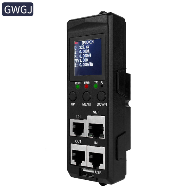 GWGJ Smart PDU Meter IPDU Model 110-415V Ethernet Port TCP SNMP 485MODBUS
