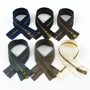 2/5/10pcs 포켓 클로저 자동 잠금 지퍼 15/20/25/30cm 5 # 금속 지퍼 분리 불가능 가방 클로즈 엔드 지퍼 의류 재봉 수리 - Product Image 6