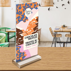 Tùy chỉnh kích thước 4*6inch L hình dạng acrylic đơn chủ hiển thị đứng dọc nghiêng giá cho A4 A5 - Product Image 4