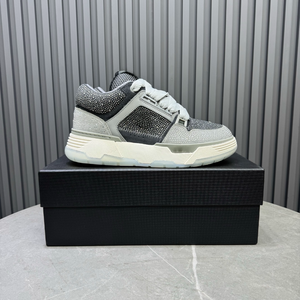 Baskets basses à plateforme pour hommes, en daim pailleté gris et noir à blocs de couleur, à lacets, décontractées, antidérapantes, pour la marche quotidienne et la mode urbaine, Amiring - Product Image 1