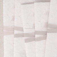 Papier vélin de coton translucide élégant de qualité supérieure, carte de vœux sur mesure pour invitations de mariage, logo personnalisable en feuille d'aluminium