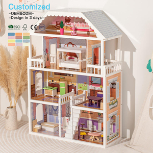Eduland OEM/ODM EN71 CE Juguete Educativo Montessori DIY <span class=keywords><strong>para</strong></span> Niños Casa <span class=keywords><strong>de</strong></span> Muñecas <span class=keywords><strong>de</strong></span> Princesa <span class=keywords><strong>de</strong></span> <span class=keywords><strong>Madera</strong></span> Multifuncional <span class=keywords><strong>para</strong></span> Niños y <span class=keywords><strong>Niñas</strong></span> - Product Image 1