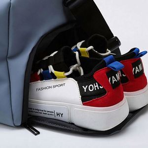 Sac de sport pour femme résistant à l'eau avec logo personnalisé, compartiment à chaussures, sac de sport pour entraînement physique - Product Image 5