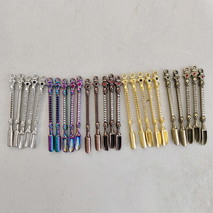 Mini pala de Metal cuchara Micro depuración postre sal té cocina accesorios y polvos cuchara pasta de tabaco cuchara - Product Image 5