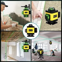 Niveau laser, niveau laser à ligne verte en forme de croix, instrument de nivellement laser adapté à la suspension d'images