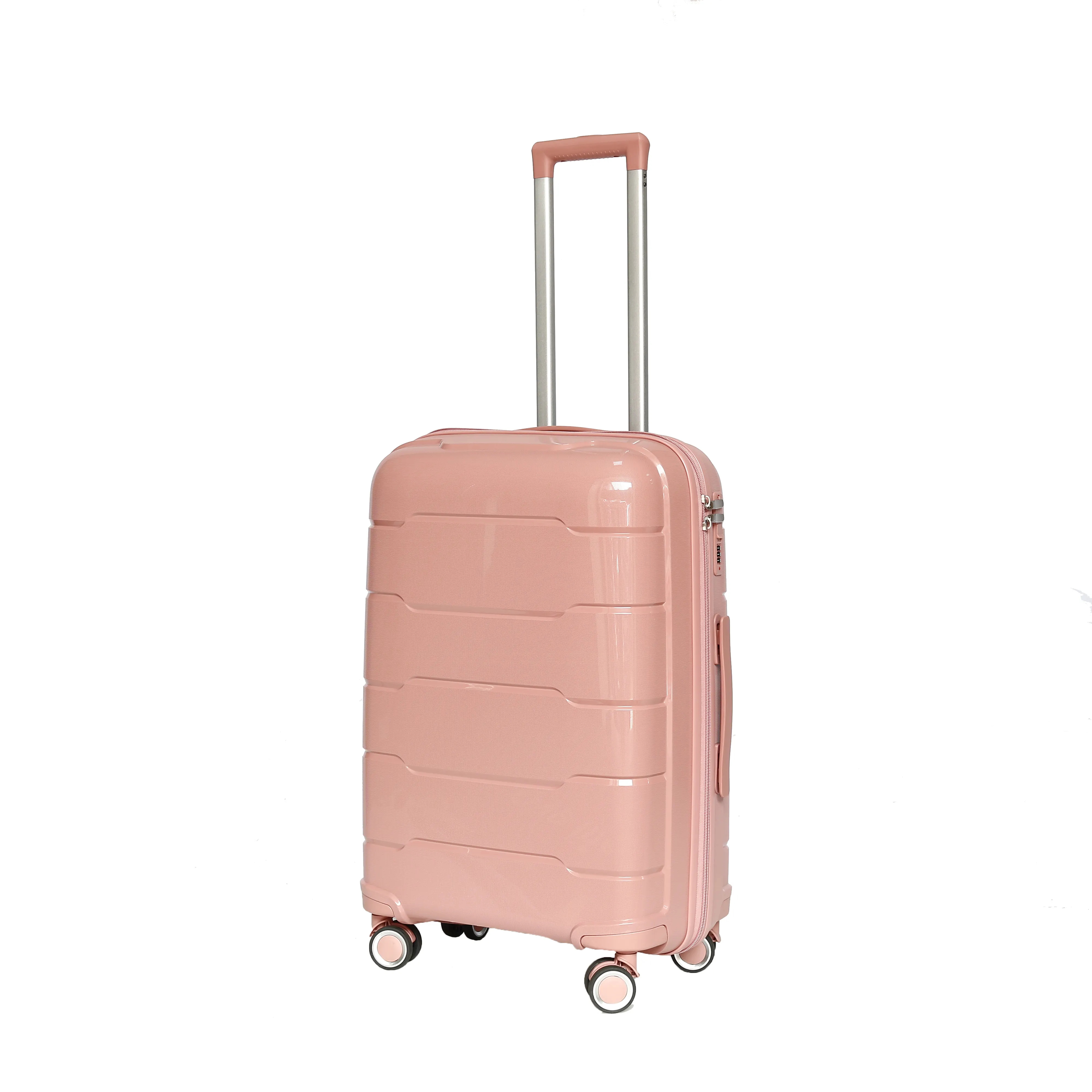 Modisch hochwertig neu 20 24 28 Zoll Pp Koffer-Set Aluminiumlegierung Trolley-Kiste mit Reißverschluss Gepäckart