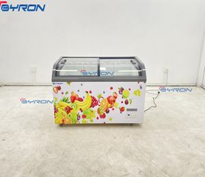 Venta caliente Visi Ice Cream Glass Door <span class=keywords><strong>Horizontal</strong></span> <span class=keywords><strong>Mini</strong></span> Popsicle Vertical Display Freezer para tienda de conveniencia - Product Image 4