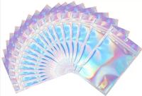 Sacs Ziplock en PE Imprimés par Gravure Personnalisée, Anti-humidité, Film Arc-en-ciel, Emballage Laser pour Bijoux, Ceintures, Portefeuilles, Colliers, Petits Objets