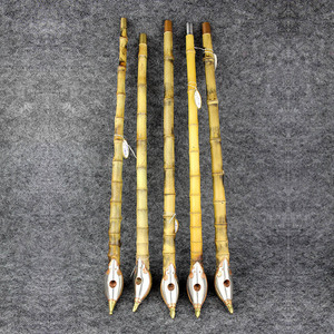 Bamboo Smoking Pipe Straight Type Long Stem Traditional Craftsmanship Tobacco Pipe Zhejiang Origin - Product Image 1