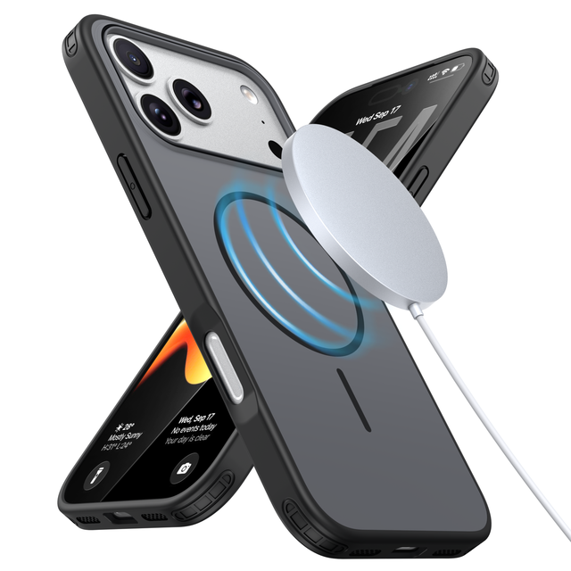 TPU PC Hybrid Protective Phone Case Shockproof Magnetic Skin-Feel Case for iPhone 17 Air 17 16 Pro Max