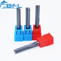 2 Fresas rectas de carburo de tungsteno para grabado CNC en madera, herramienta de corte y tallado de MDF BFL