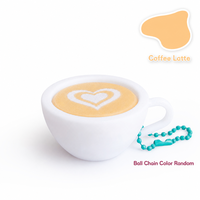Porte-clés 3D anti-stress créatif en forme de dessert (gâteau au café, macaron) avec fonction de clic, jouet sensoriel pour soulager le stress des doigts, vente en gros et personnalisation