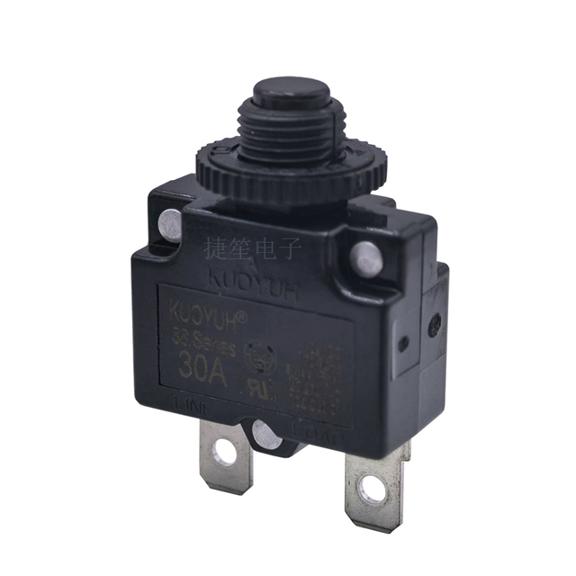 KUOYUH 88AR Series 3A125/250VAC 32VDC Circuit Breaker Current Overload Protection Switch for Power Strip and Equipment