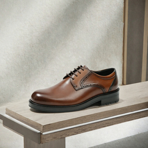 Zapatos Derby de Vestir para Hombre, Hechos a Mano, de Alta Gama, con Costuras Delicadas, Semi Formales, para Banquete, con Aumento de Altura, Transpirables - Product Image 3