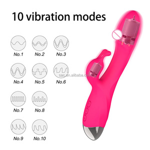 SacKnove Powerful Lovely Dual Motors Wiederauf ladbare wasserdichte Finger massage gerät Vaginal Sexspielzeug Mädchen <span class=keywords><strong>Masturbation</strong></span> Kaninchen <span class=keywords><strong>Vibrator</strong></span> - Product Image 2
