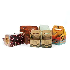 Umweltfreundliche Weinbox aus Wellpappe individuell bedruckte Whisky-Frachtboxen 4-er/6./8. Packboxen Verpackungsboxen für Wodka und Champagner