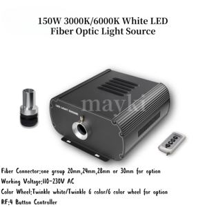 150W blanc 30000k/6000K LED moteur de lumière à fibre optique DMX512 <span class=keywords><strong>projecteur</strong></span> à fibre optique scintillant pour Starlight - Product Image 2