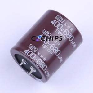 EKMR401VSN681MA40S <b>Snap</b>-in Aluminum Electrolytic Capacitor Through hole Component (THT),D35xL40mm 680uF 20% 400V 10mm - Product Image 1