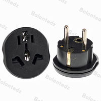 Adaptateur universel pour prise EU, multifonction, convertisseur UK EU US AU vers Euro Schuko Type-F, prise de courant 10A avec obturateur de sécurité