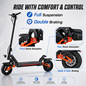 Wholesale <b>Cheap</b> A9 48V Lithium Battery Front Disc Rear Drum Brake Full LED <b>Lights</b> 220LBS Load City Transport E Scooter - Product Image 1