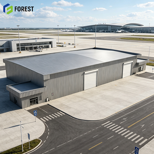 Heavy Duty Galvanized Structural Steel Frame Airplane Hangar Prefabricated Clear Span <b>Metal</b> Aviation Depot Building - Product Image 1