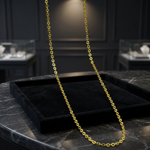 Chaîne en gros plaquée or micron 14K, 18K, 24K, design moderne, style câble, colliers chaînes tendance - Product Image 4