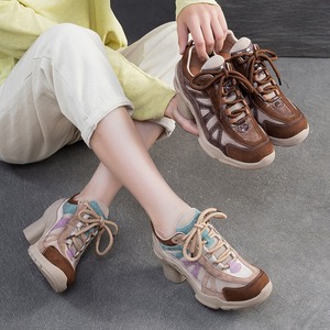 Nouvelles chaussures à talons hauts respirantes et sportives, multicolores, polyvalentes, élégantes, décontractées et tendance pour femmes - Product Image 5