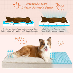 OEM ODM Ortopédico de espuma viscoelástica para perros y gatos Camas para mascotas personalizadas Camas para mascotas Cubierta extraíble impermeable - Product Image 2
