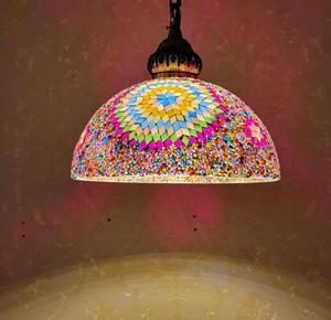 Lustre moderne artisanal multicolore en mosaïque - Suspension unique - Product Image 5