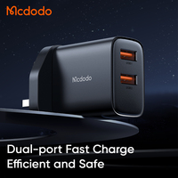 Chargeur USB intelligent Mcdodo 479, chargeur universel à double port pour voyage rapide, PCB 5V 2.4A, chargeur mural USB avec câble Micro 3A 1.2M