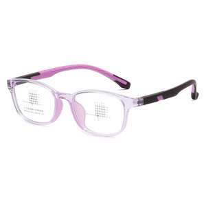 Chong Ai Kids Square Eyeglasses Frame Plano Lenses Blue Light Protection Lightweight Full Frame For Myopia Correction - Product Image 3