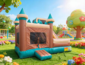 Château gonflable commercial avec toboggan, pour usage professionnel, idéal pour la <span class=keywords><strong>location</strong></span> événementielle - Grande Vente - Product Image 3