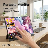 Monitor Portátil Táctil de 14 Pulgadas, 1920x1200 IPS, Táctil de 10 Puntos, USB-C HD, Segunda Pantalla para Laptop, PC y Juegos
