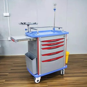 MKR MEDICAL Cadre supérieur de tiroir <span class=keywords><strong>en</strong></span> <span class=keywords><strong>plastique</strong></span> ABS pour hôpital chinois, colonnes <span class=keywords><strong>en</strong></span> alliage d'aluminium, rails <span class=keywords><strong>en</strong></span> acier inoxydable, multifonctionnel d'urgence - Product Image 5