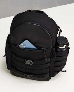 Factory Custom Tactical Style Oxford Genuine Vegan <b>Leather</b> Waterproof Laptop <b>Backpacks</b> with Nylon Lining for <b>Men</b> - Product Image 6
