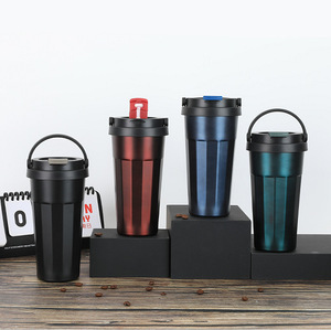 Portable Stainless Steel Insulated <b>Coffee</b> Cup with Handle Silicone Base Car Tumbler Business Gift Cup Low MOQ Custom Logo - Product Image 3