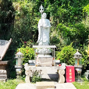 พระคุศติการ์บาห์ พระโพธิสัตว์จิโซ พระพุทธรูปทิเบต แกะสลักด้วยมือจากหินแกรนิต ขนาดสั่งทำพิเศษ พร้อมฐาน  งานประติมากรรมทองสัมฤทธิ์ ขาย - Product Image 2