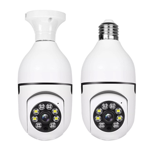 مصباح إضاءة كاميرا أمان واي فاي كاميرا لمبة ذكية للكاميرا البانورامية لمراقبة المنزل - Product Image 1