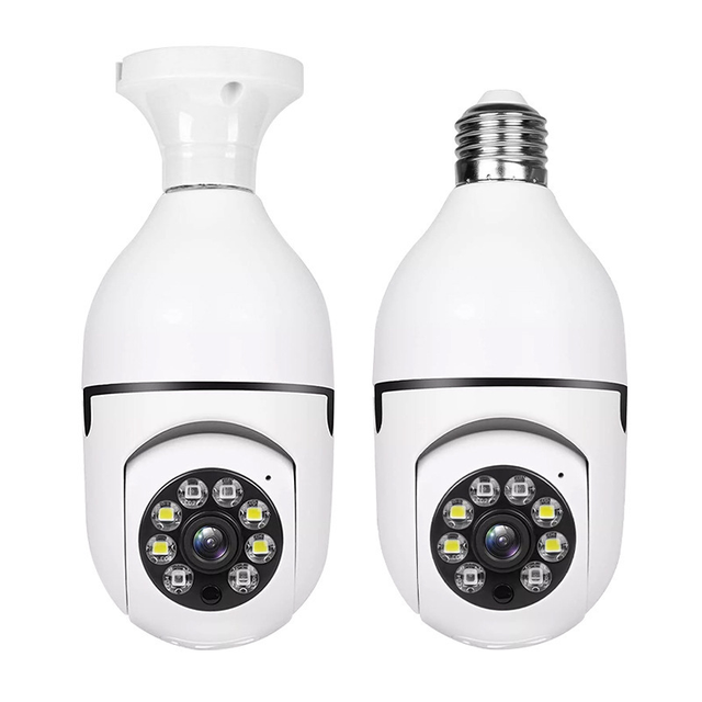 Light Bulb Camera Bulb Camera Security Wifi Smart Bulb Camera for 360 Panoramic Home Monitoring